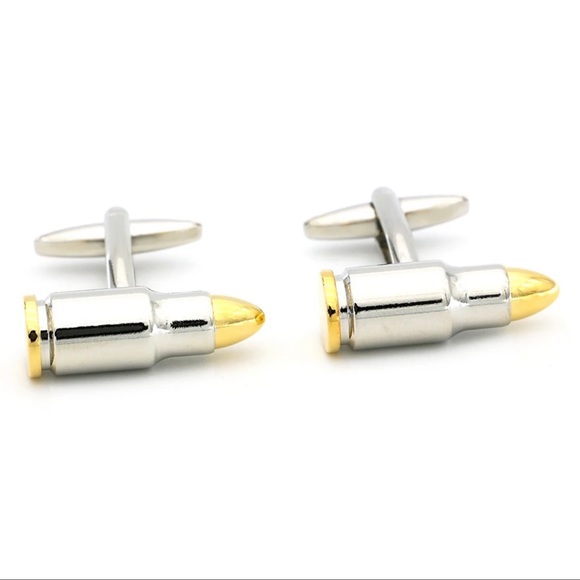 $7 BULLET CUFFLINKS. NEW. $7 IF BUNDLED - Picture 2 of 7